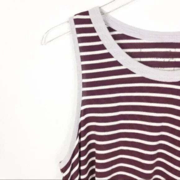 We The Free | Women's Sleeves Stripe Pattern Tank Top Size Medium - Picture 2 of 7